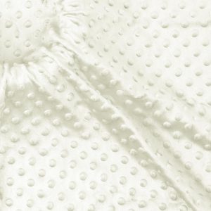 Homiest Minky Dot Fabric by The Yard, 1 Yard x 60 Inch Wide Soft Plush Fabric White Fleece Fabric, Cuddle Minky Fabric for Blanket, Pillow Covers, Clothing Making, Scarf, Beanie, Sewing-0