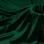 P Pothuiny Dark Green Velvet Fabric by The Yard, 1 Yard x 60 Inch Wide Luxury & Soft Stretchy Velvet Cloth Fabric for Sewing, Apparel, Upholstery - 90% Polyester 10% Spandex-0