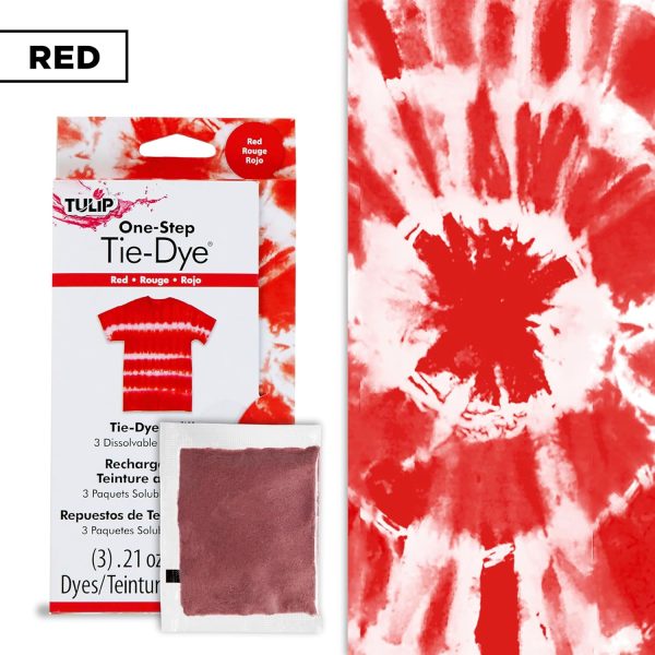 Tulip One-Step Tie-Dye Kit , 3 Fabric Dye Refill Packs, Packs, Red one-step diffusion policy fast visuomotor policies via diffusion distillation