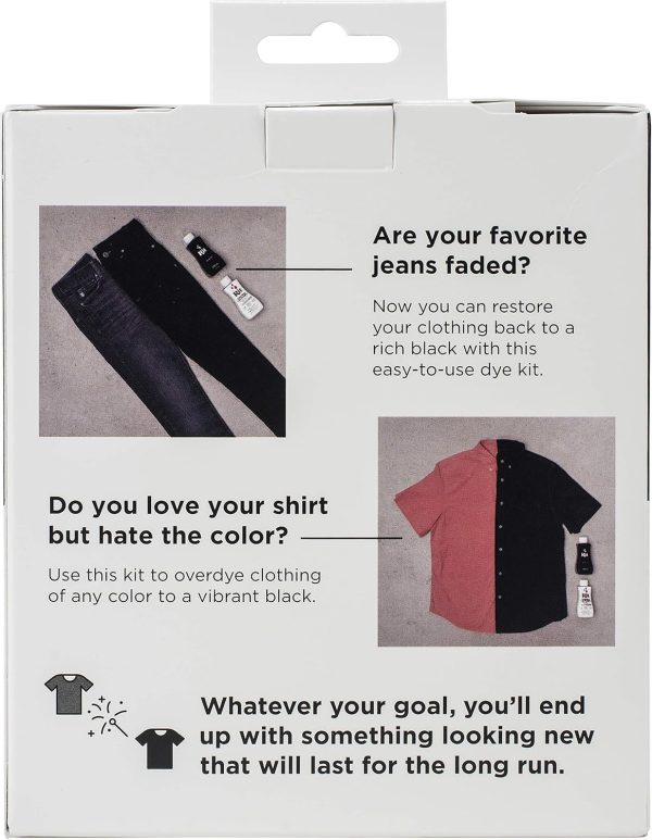 Rit Back to Black Dye Kit, 5.88 x 5 x 2.38-3
