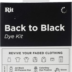 Rit Back to Black Dye Kit, 5.88 x 5 x 2.38-0
