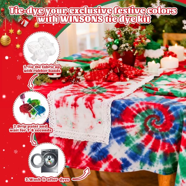 12 Colors Tie Dye Kit, Tie Dye Set for Kids, Pre-Filled Tye Dye Bottles, Non Toxic Permanent Fabric Dye Art Set, Easy DIY Fabric Art - Create Fun-4