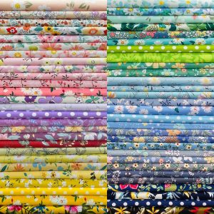10" x 10" 50 PCS 100% Cotton Fabric Bundles for Quilting Sewing DIY & Quilt Beginners, Quilting Supplies Fabric Squares-0