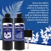 Jacquard Cyanotype - for Photographic Blueprints on Paper and Fabric - 2 Component Sensitizer Set - Bundled with Moshify Sponge Brush for Application-1