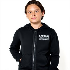 Felpa Kaporal Bambini Ragazzi Cappuccio Beige Scuro Mull